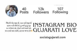 Instagram Bio Gujarati Love