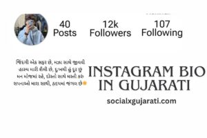Read more about the article 750+ Best Instagram Bio in Gujarati Attitude, Classy & Cool (2025)