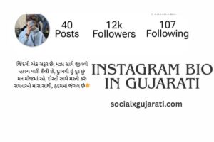 Instagram Bio in Gujarati